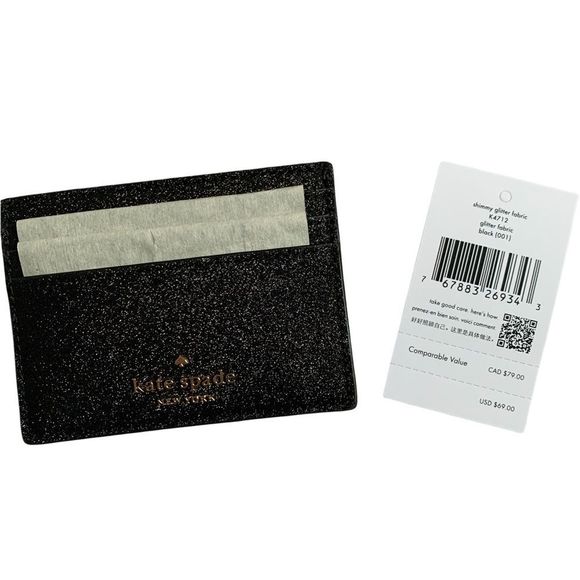 kate spade Handbags - New Kate Spade Small Shimmy Glitter Card Holder